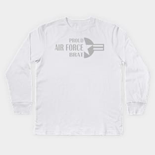 Proud Air Force Brat Roundel Star Kids Long Sleeve T-Shirt